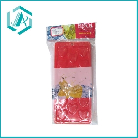 Wholesale Red color mini plastic ice cube trays, 15pcs/ set,
