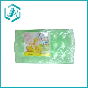 mini plastic ice cube trays, square shape style with light green color