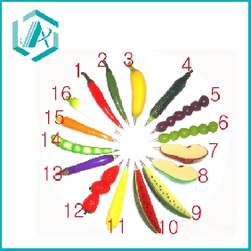 Wholesale 2011 fashion vegetable & fruit shape ballpoint pens