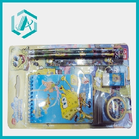 lovely cartoon design practical student stationery set