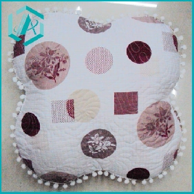 Wholesale promotional solft touch flower pattern toss pillow