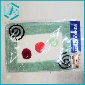 Wholesale three color dot green and white rectangle mat