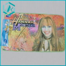 Wholesale Hanna Montana children's favourate clear printed floor mat