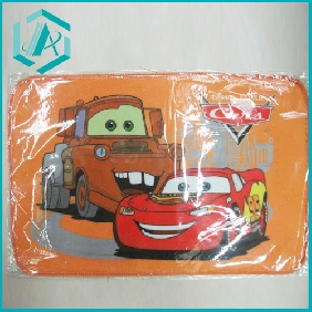 Wholesale race car famous cartoon orange color clear printed mat