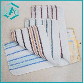 simple design four color stripe  pattern  towel