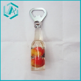 fruit floater two peaches small bottle cap opener