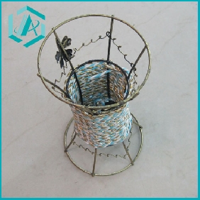Wholesale Wholesale hand made iron flower baskets gift baskets