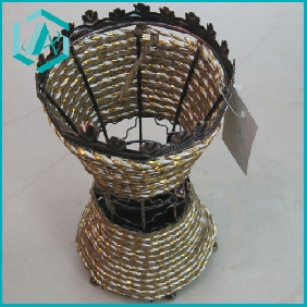 Wholesale Quality iron flower baskets for home dec