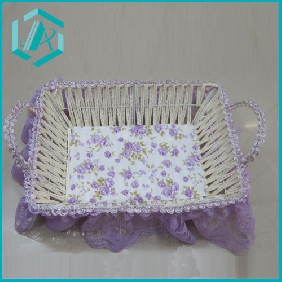 Wholesale Beautiful design & unbeatable price square plate shape lace flower baskets