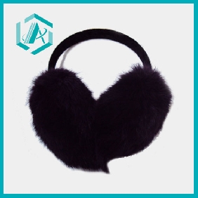 Wholesale new black ear muffs soft fur warm plush ear muff