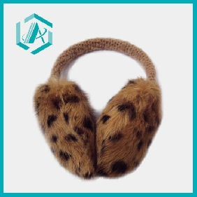 Wholesale leopard pattern hot-selling flock ear muffs for modern women