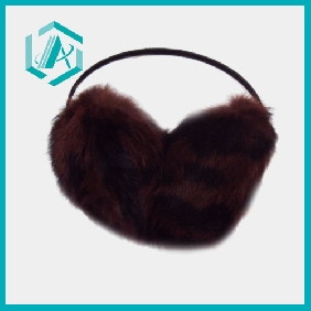 Wholesale Latest design cony hair material warm winter earmuff on promotion only $1.38