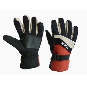 Wholesale water proof with fleece men's classical ski gloves