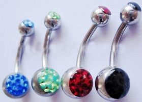 Wholesale New design best selling Belly Ring Zircon Crystal Body Jewelry for women