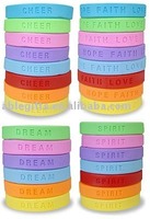 Wholesale Young people's love new design nice color hot selling silicone wristband
