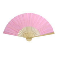 Wholesale new desgin handmade nice color wooden Hand Fan for Business Gift