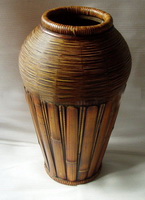 Wholesale garden and home decoration antique bamboo vase,flower vase