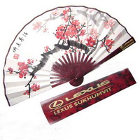 100% hand-made Painted Classic Chinese style Bamboo fan for gift