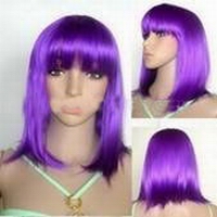 Wholesale purple fashion synthetic party wigs/carnival/festival wigs
