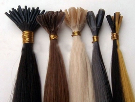 Wholesale hot selling keratin high quality Remy hair extension