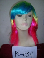 Wholesale Fasion party queen's necessities multicolors Remy Hair wig