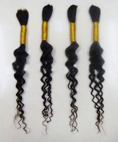 Wholesale best selling human Indian hair Non-Remy/deep bulk/ HH deep bulk