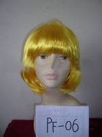 Wholesale fashion gilrs'favourite golden yellow Party wig,Fashion wig