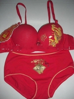 Wholesale New style fashion excellent quality red sexy style Convertible bra set