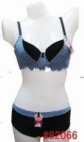 Wholesale Blue checks and black color Convertible Lady amanda's brand Bra Brief