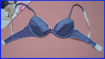 Wholesale Padded light grey color lady's brassiere amanda's brand bra