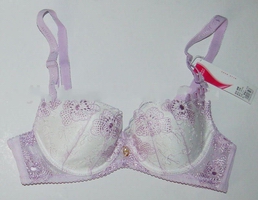 Wholesale light purple color amanda brand Convertible cotton winter bras