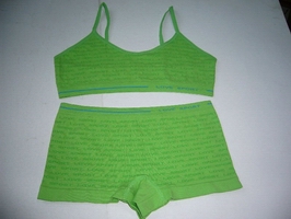 Wholesale soft handfeel women's bra and boxers cotton and spandex sports underwear