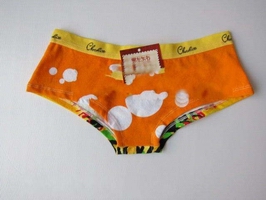 Wholesale orange color hot sale girls' cotton printed amanda's brand panty