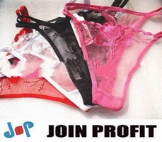 Wholesale various color hot sexy G-strings lace faminine t-backs underwear