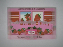Wholesale Fashion Korea Style no smelly Long Lasting stawberry Plastic dish sets
