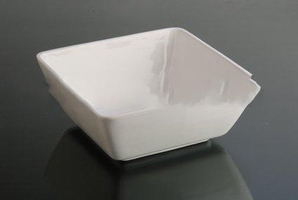 Wholesale square shape white color  Porcelain Dish home use Snack Dish Plate