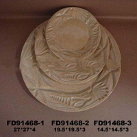 Wholesale Handmade printed beige color porcelain Enameled dish