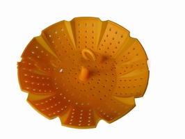 Wholesale Silicone Rubber orange color home decoration steaming dish