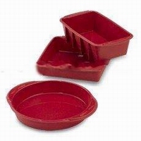 Wholesale Red color silicone cake mould food grade Non-toxic baking plate