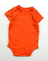 Wholesale assorted colours cotton fashionable soft comfortable stock baby romper