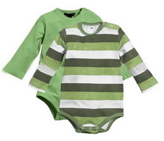 Wholesale yarn dyed cotton long sleeve comfortable baby rompers