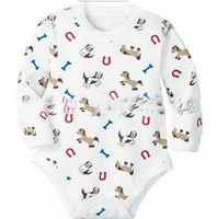 Wholesale unisex cotton long sleeve good quality fashionable infant creeper
