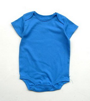 Wholesale short sleeve cotton fashionable soft good quality stock baby romper