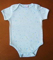 Wholesale short sleeve cotton nice processed fashionable baby romper