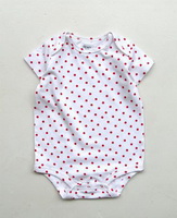 Wholesale colour assorted short sleeve nice outlook cotton baby romper