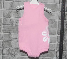 Wholesale comfortable nice looking fashionable cotton sleeveless Baby romper