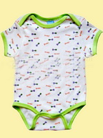 Wholesale printed unisex cotton fashionable nice looking cute baby clothes
