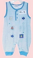 Wholesale boy cotton sleeveless comfortable fashionanle nice looking baby clothing