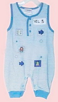 Wholesale contton sleeveless fashionable colourful cute baby clothing