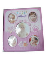 Wholesale Perfect binding Pink Baby cute popular cheap Album with window